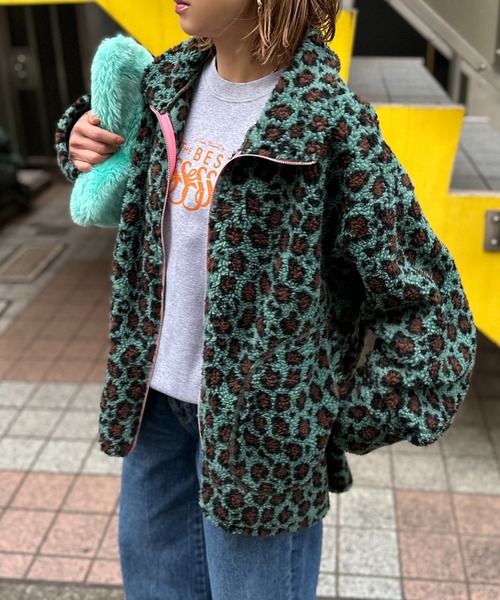 「mi via loca」 ジャケット FREE ブルーグリーン レディース_画像4