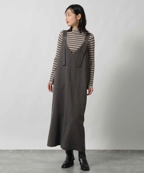 LAKOLE（ラコレ） ジャンパースカート ツイードジャンパースカート