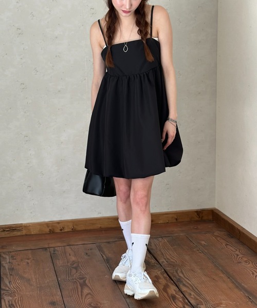 「Per sist ence」 キャミソールワンピース FREE オフホワイト レディース_画像9