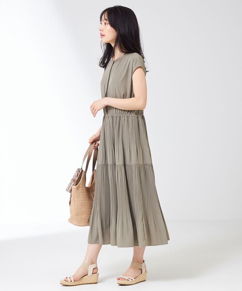 「ANY SIS」 ノースリーブワンピース 2 ネイビー レディース_画像5