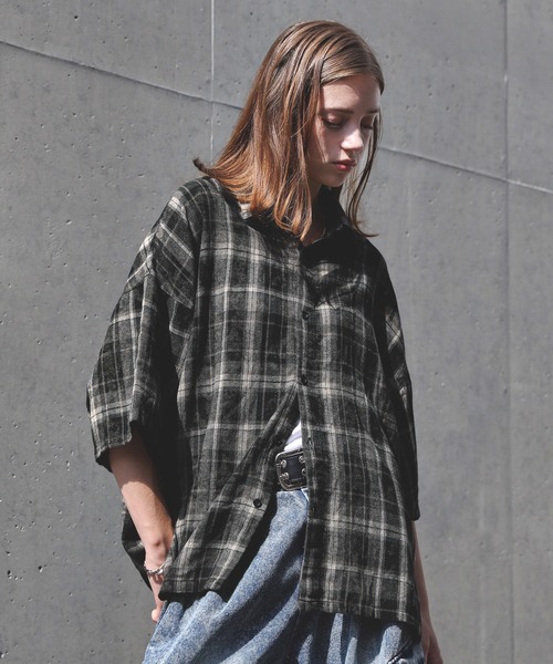 「ROCHEM」 半袖シャツ S ブルー メンズ_画像2