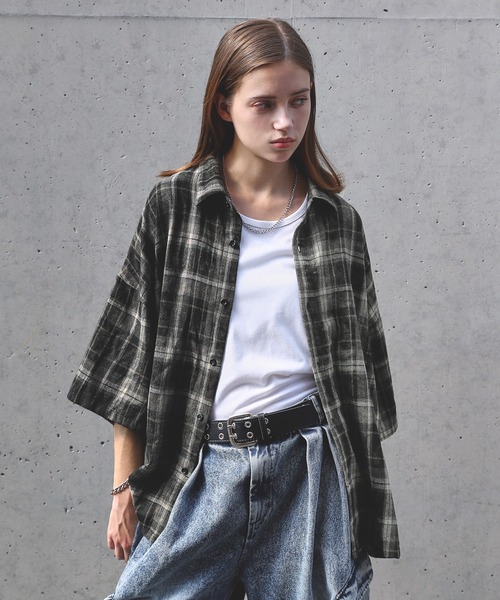 「ROCHEM」 半袖シャツ S ブルー メンズ_画像7