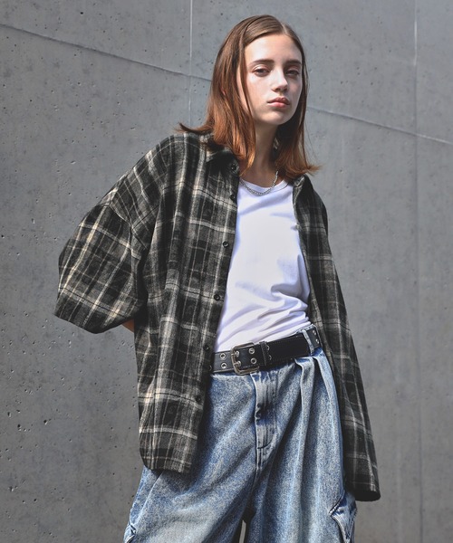 「ROCHEM」 半袖シャツ S ブルー メンズ_画像8