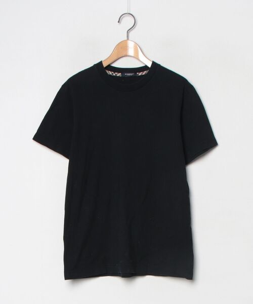BURBERRY ブラック 半袖Tシャツ　L BURBERRY（バーバリー） 半袖Tシャツ M ブラック メンズ : ZOZOTOWN