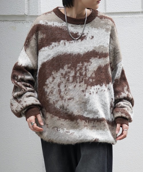 「Confirm」 長袖ニット M ブラック メンズ_画像4