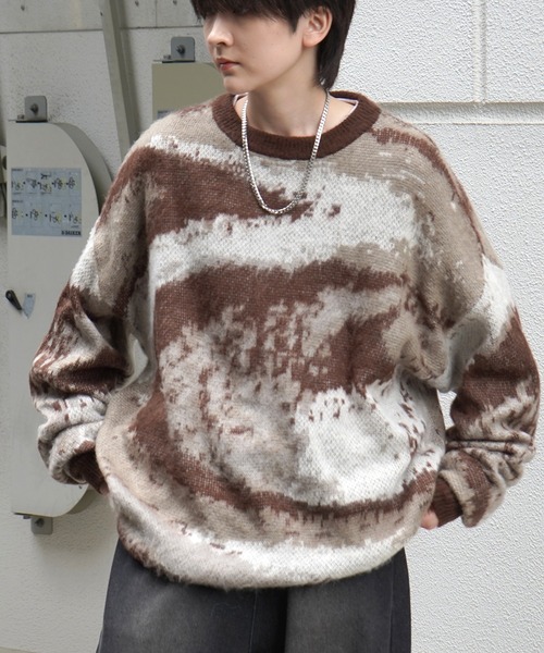 「Confirm」 長袖ニット M ブラック メンズ_画像5