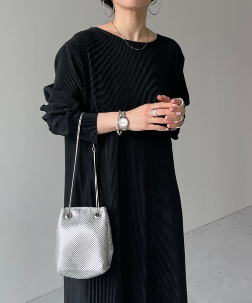 wee9s（ウィークス） 長袖ワンピース FREE ブラック レディース