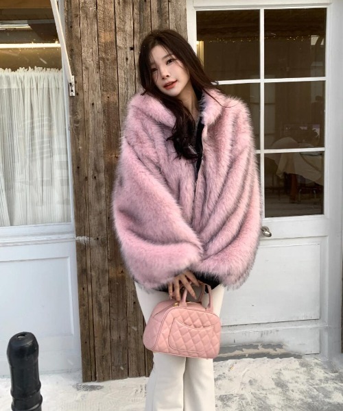 FAVORITO コート アウター リバーシブルフード付きアウター レディース