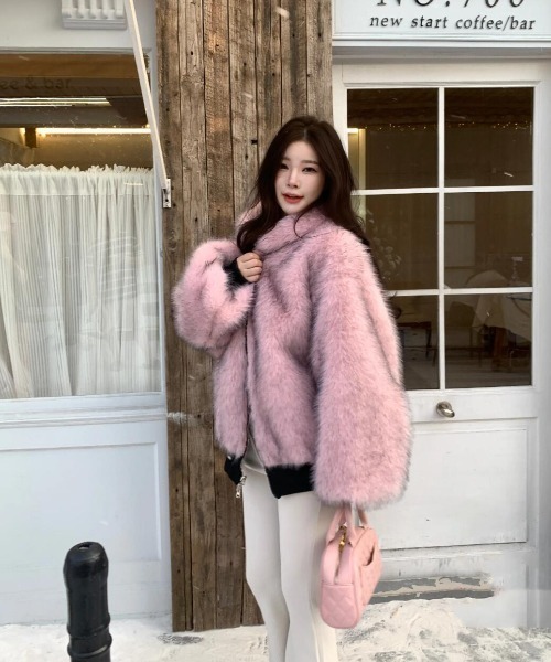 FAVORITO コート アウター リバーシブルフード付きアウター レディース