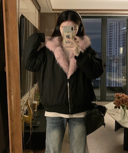 FAVORITO コート アウター リバーシブルフード付きアウター レディース