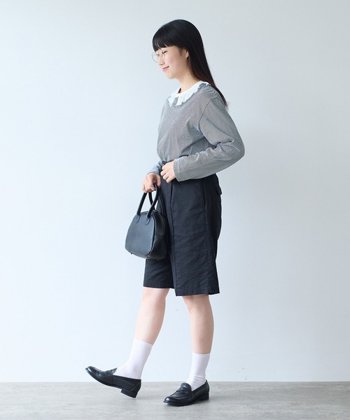 ビュルデサボン  新品未使用モヘアプルオーバー bulle de savon（ビュルデサボン） tシャツ frill×border 長袖プル