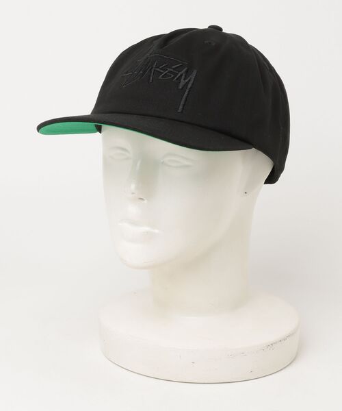 STUSSY（ステューシー） キャップ 57cm ブラック メンズ : ZOZOTOWN