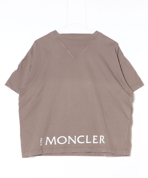 HYKE（ハイク） 半袖Tシャツ「MONCLERコラボ」 - ブラウン レディース