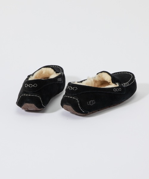 UGGレディースモカシン黒サイズ6 アグ UGG ブーツ ショートブーツ モクシー チェルシー レディース 耐水