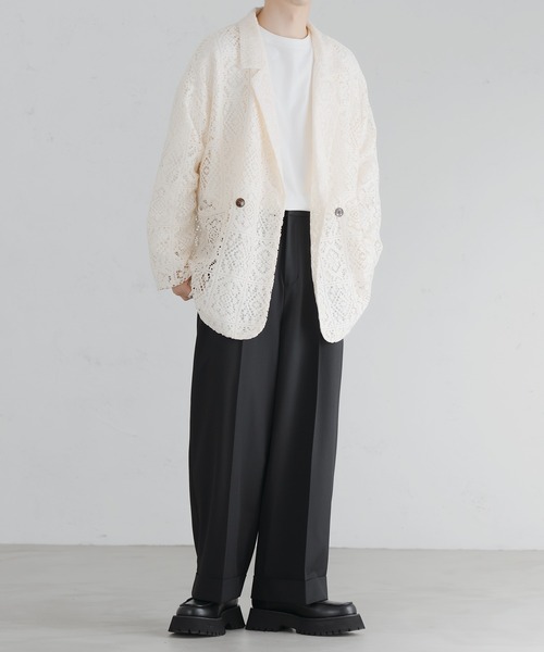 「epnok」 テーラードジャケット SMALL ブラック メンズ_画像2