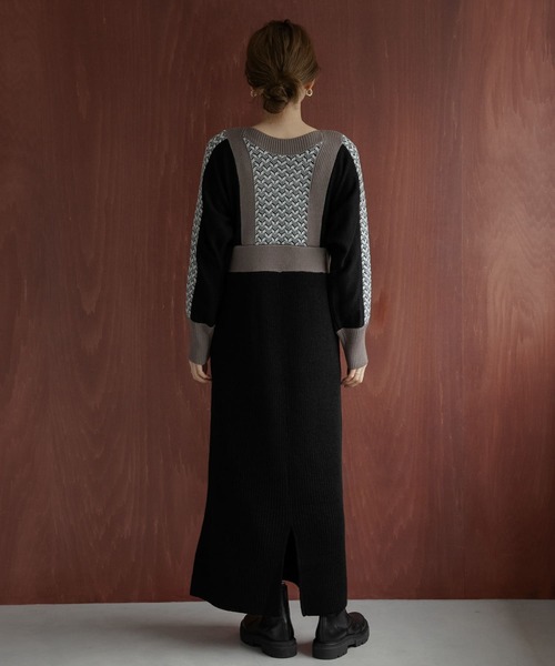 URBAN RESEARCH Sonny Label ニットワンピース FREE グレー系その他