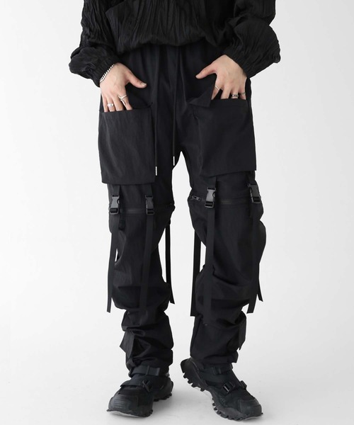 「minsobi」 カーゴパンツ FREE ブラック メンズ_画像5
