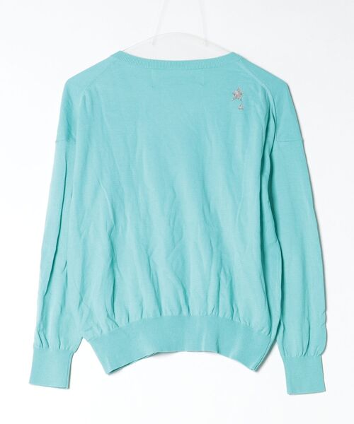 「Rie Miller」 長袖ニット 38 グリーン レディース_画像2