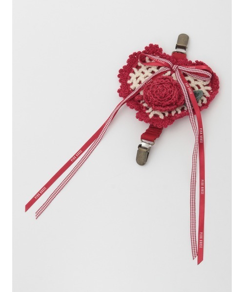 PINK HOUSE（ピンクハウス） ブローチ モチーフ付きハートモチーフ