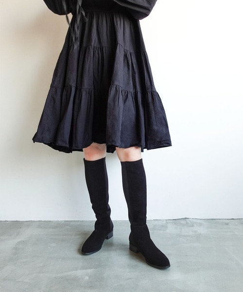 「neue diffusion」 ロングブーツ L ブラック レディース_画像6