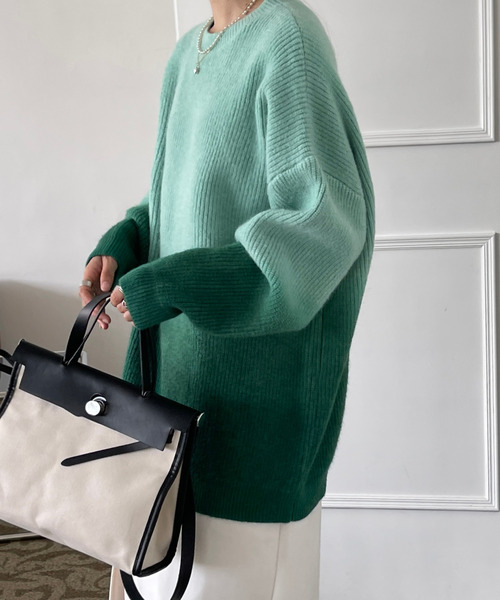 「emi+」 長袖ニット FREE ベージュ レディース_画像8