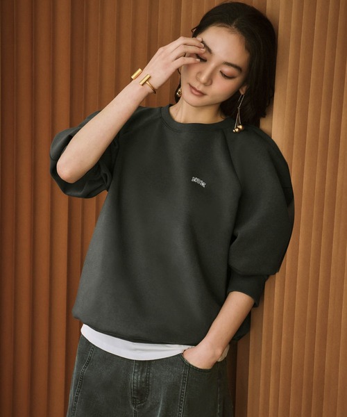 ELFRANK トレーナー スウェット 「2026SS」ロゴ刺繍 ラグランスリーブ