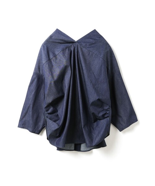 美品⭐︎ミズイロインド mizuiro ind デニム コンパクトシャツ 美品⭐︎ミズイロインド mizuiro ind デニム コンパクトシャツ 【公式