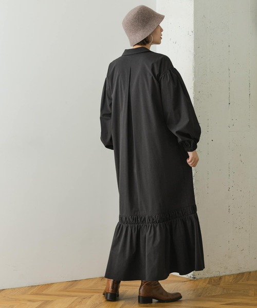 「F by ROSSO」 長袖ワンピース 38 ブラック レディース_画像8