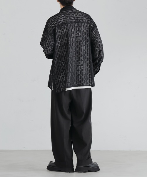 「epnok」 長袖シャツ LARGE ブラウン メンズ_画像5