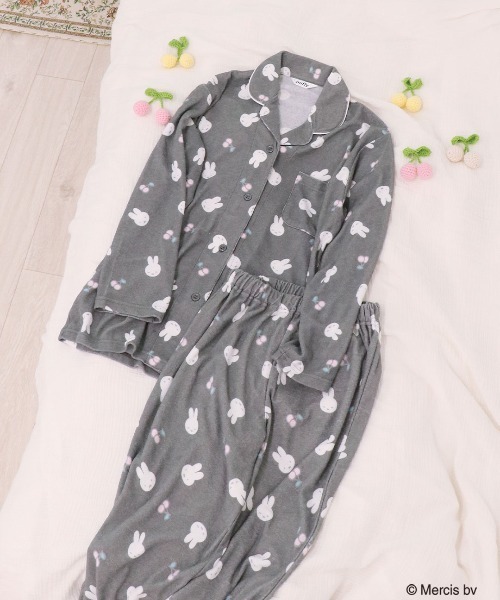 Miffy（ミッフィー） パジャマ ルームウェア やわふわ パイル 長袖