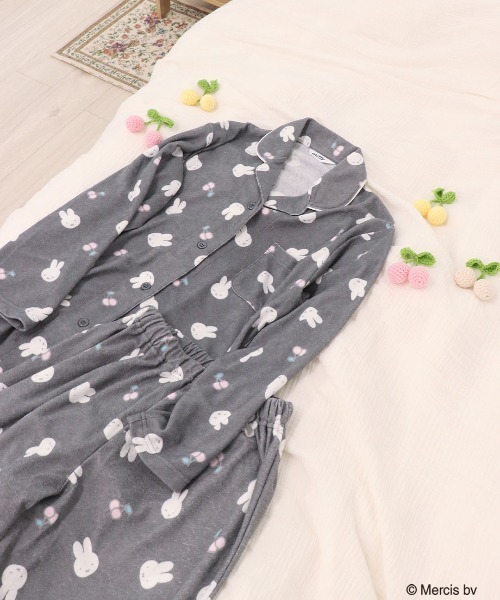 Miffy（ミッフィー） パジャマ ルームウェア やわふわ パイル 長袖