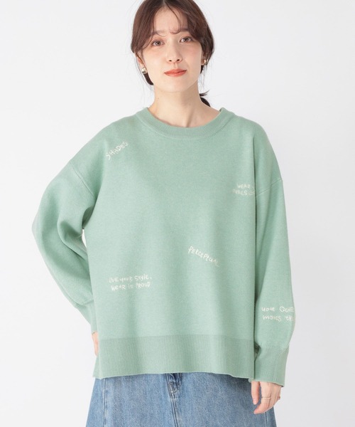 LOULOU STUDIO ルルスタジオ ARUTUA カシミヤニットセーター  グリーン S LOULOU STUDIO ルルスタジオ ARUTUA カシミヤニットセーター グリーン