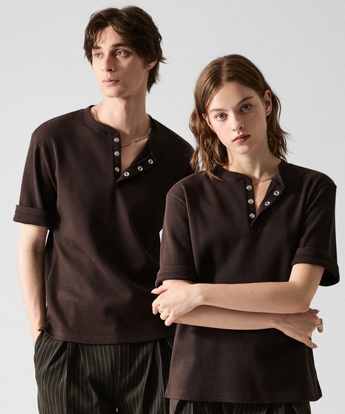 CLEL（クレイル） ヘンリーネック tシャツ 「CLEL」Functional Thermal