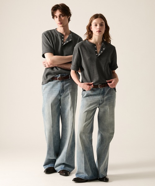 CLEL（クレイル） ヘンリーネック tシャツ 「CLEL」Functional Thermal