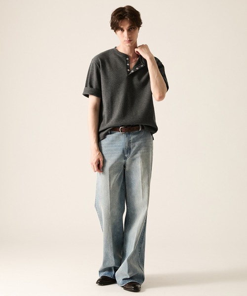 CLEL（クレイル） ヘンリーネック tシャツ 「CLEL」Functional Thermal