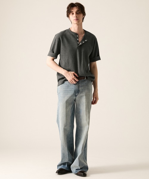 CLEL（クレイル） ヘンリーネック tシャツ 「CLEL」Functional Thermal