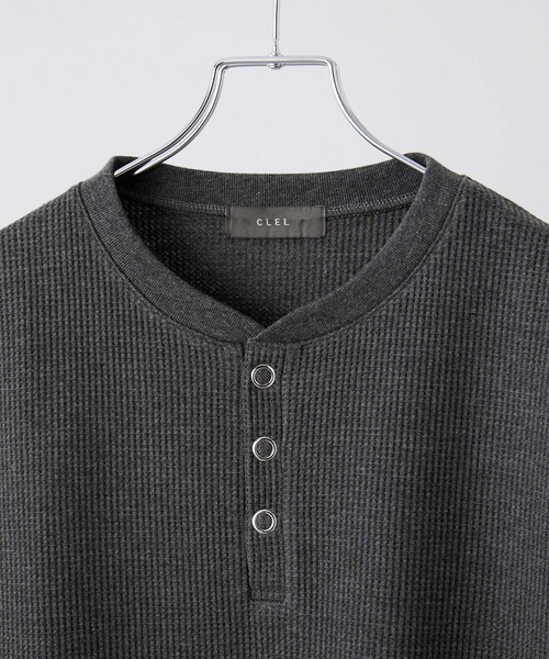 CLEL（クレイル） ヘンリーネック tシャツ 「CLEL」Functional Thermal