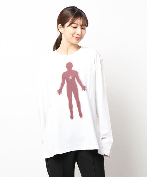 「bonjour records」 「XXXXXXSOCIETY」長袖カットソー FREE ホワイト レディース_画像9