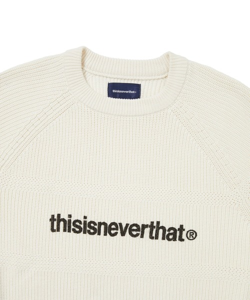 「thisisneverthat」 長袖ニット S ベージュ メンズ
