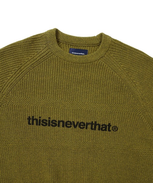 「thisisneverthat」 長袖ニット S ベージュ メンズ