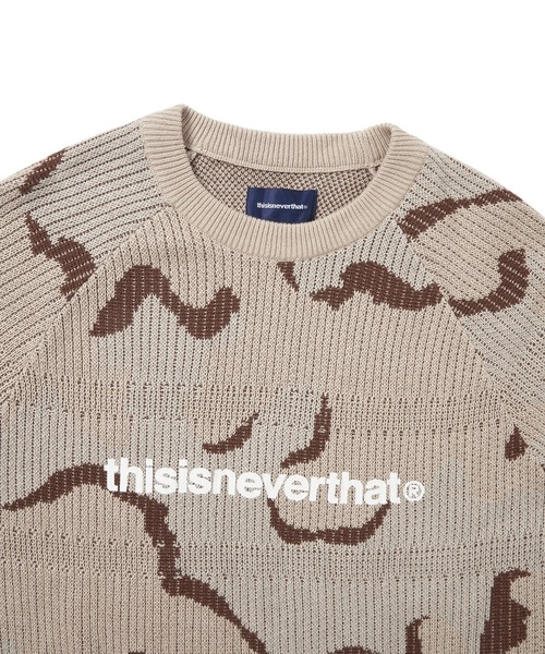 「thisisneverthat」 長袖ニット S ベージュ メンズ