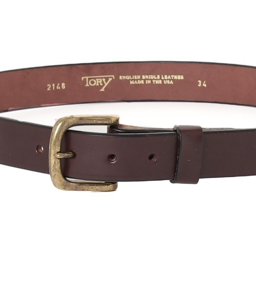 TORY LEATHER（トリーレザー） ベルト 34inch ブラック メンズ