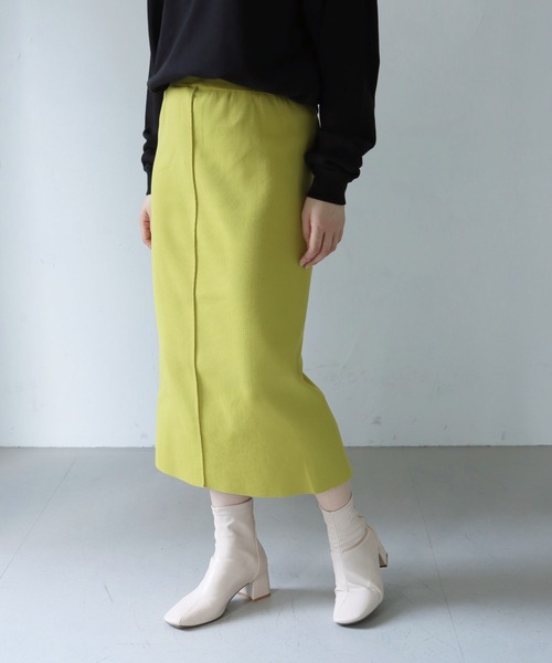 「HER CLOSET」 ニットスカート M ネイビー レディース_画像6