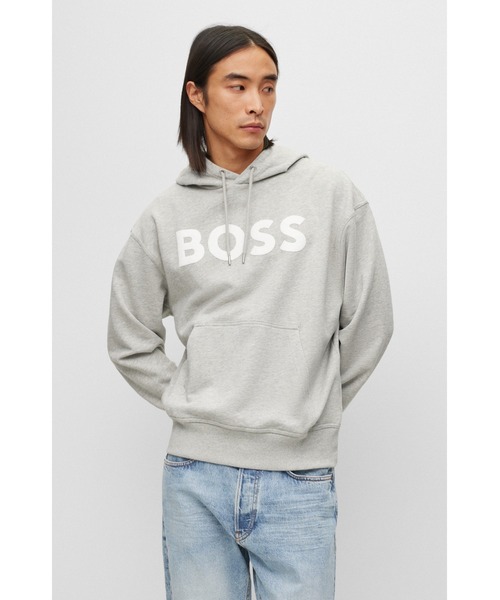 BOSS（HUGO BOSS） 「BOSS」 プルオーバーパーカー M グレー メンズ 