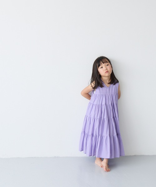 BURBERRY（バーバリー） 「KIDS」チェック柄ノースリーブワンピース