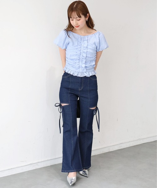tiptop（ティップトップ） ジーンズ デニム デニムパンツ レース付脇