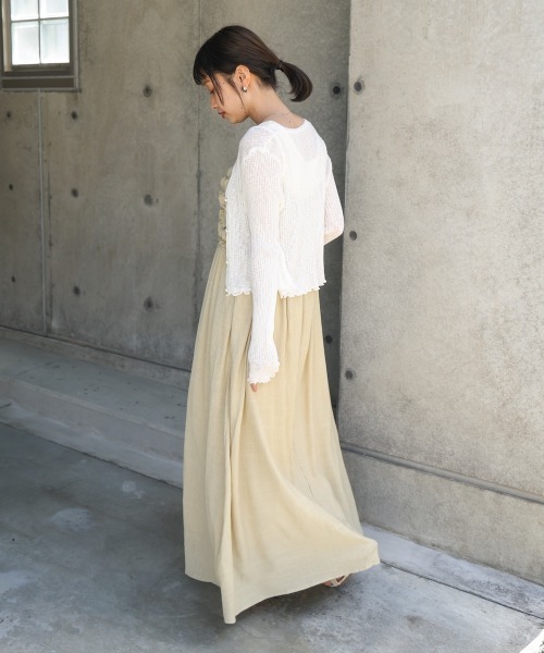 ワンピース くしゅくしゅキャミワンピースの画像