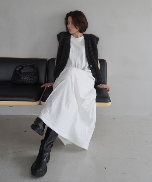 「ETRE TOKYO」 ノースリーブワンピース FREE ベージュ レディース_画像8
