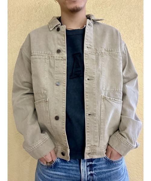 GAP ベージュ セットアップ　Ｌサイズ デニム　セット価格 GAP（ギャップ） デニムジャケット X-LARGE ベージュ メンズ
