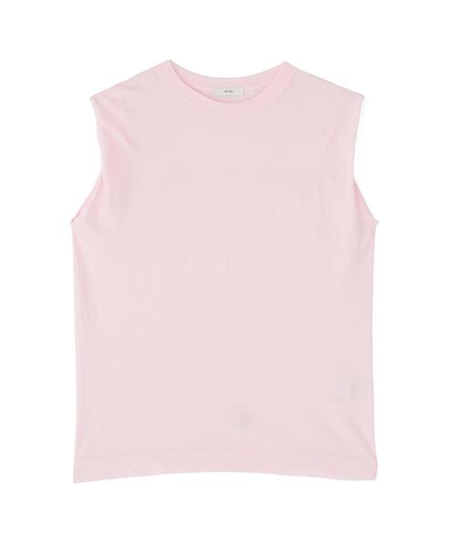 ATON FRESCA ノースリーブTシャツ ピンク 新品 日本製 ATON（エイトン） tシャツ FRESCA SINGLE JERSEY /TANK TOP レディース